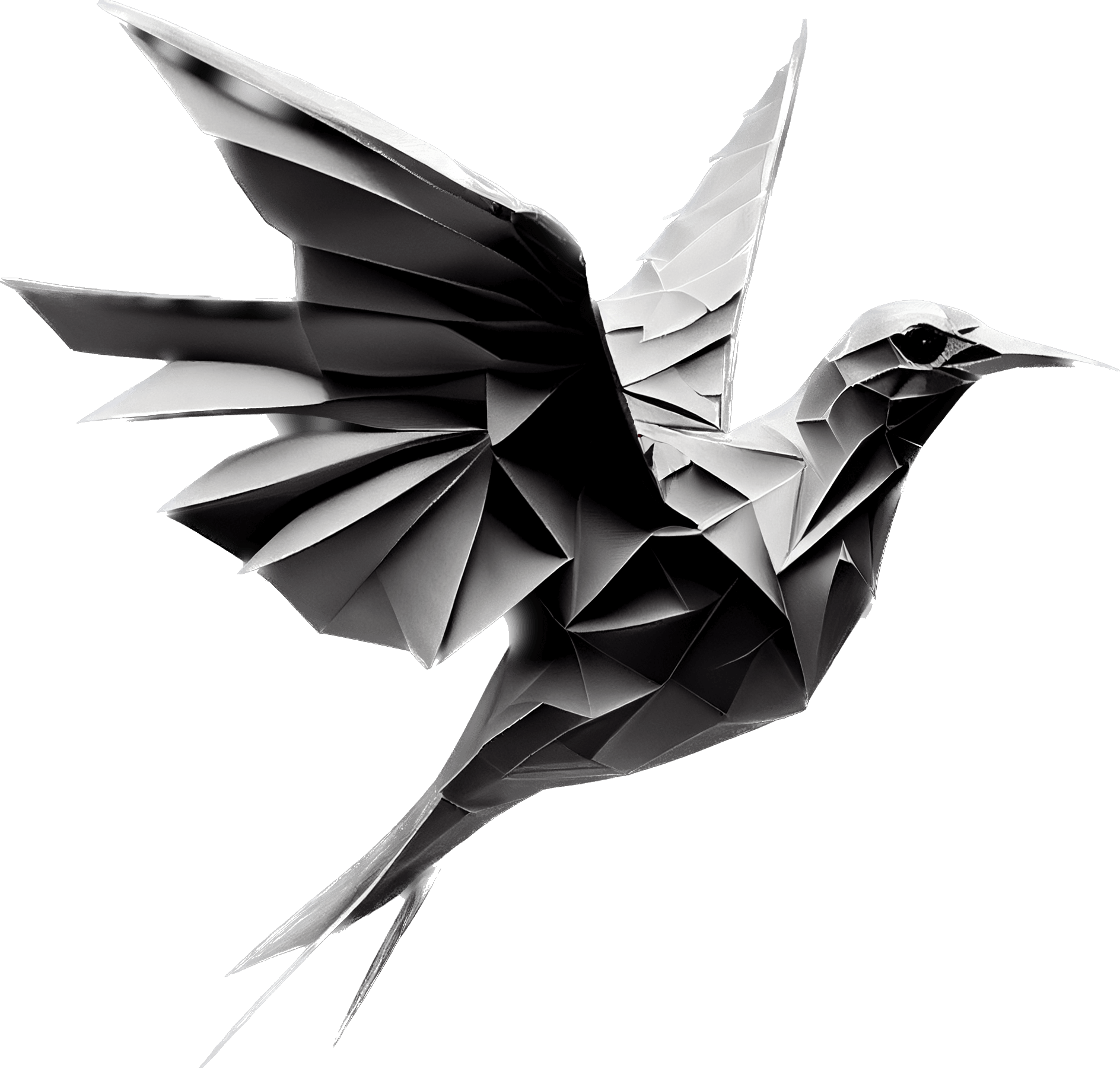 Origami-style bird illustration used for the Plan step